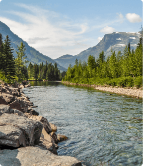 Clean Mountain River